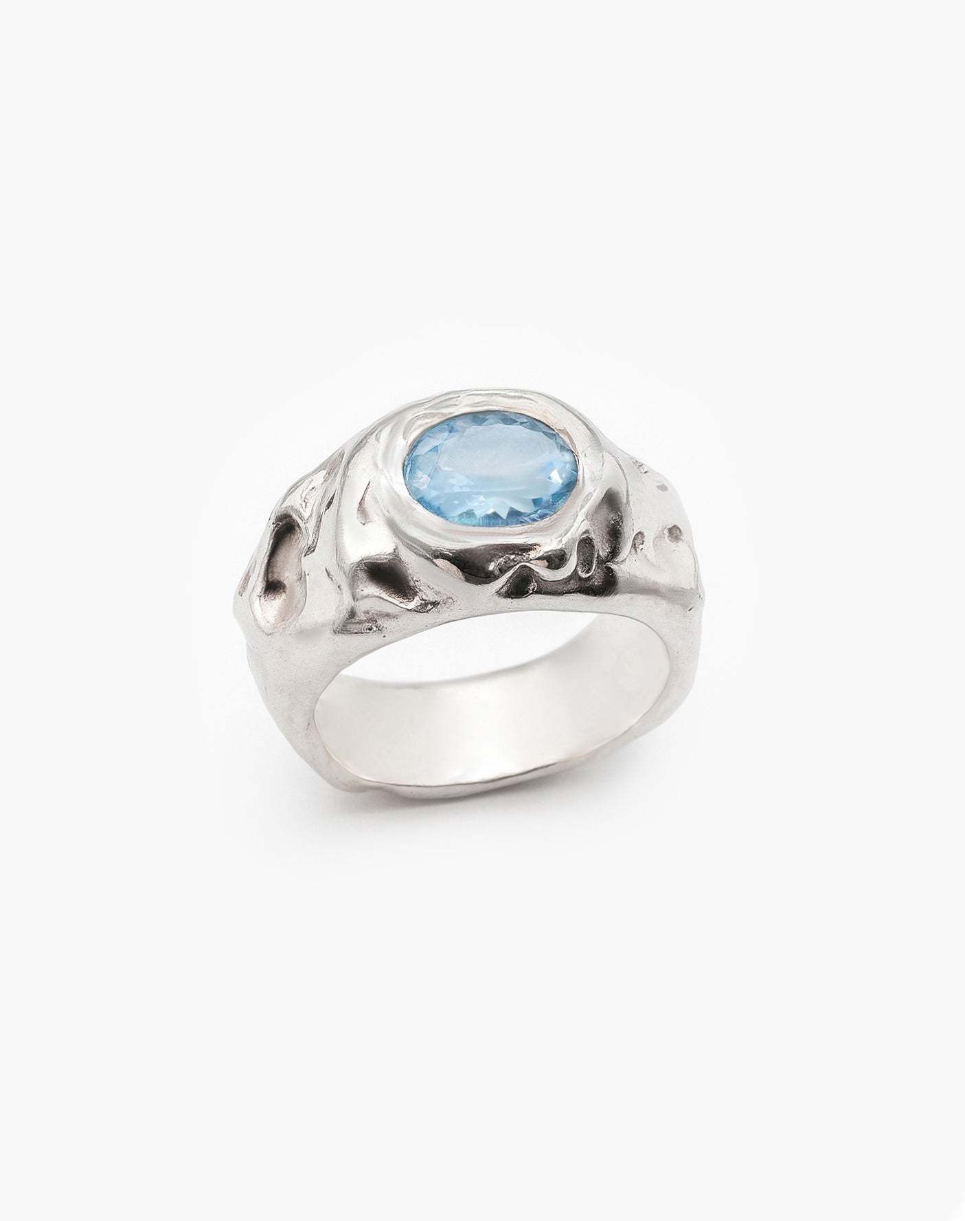 BANIAS ring BLUE TOPAZ
