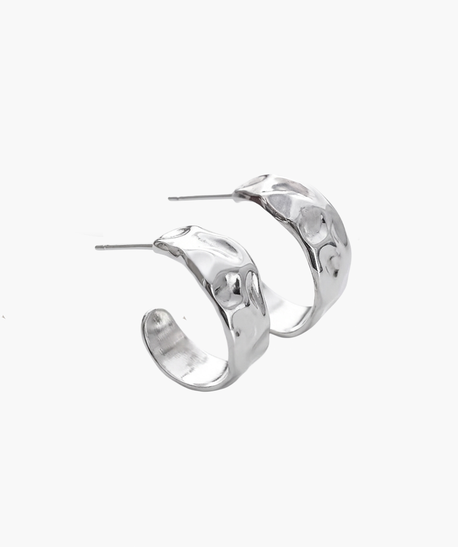 LAVA-02L silver earrings